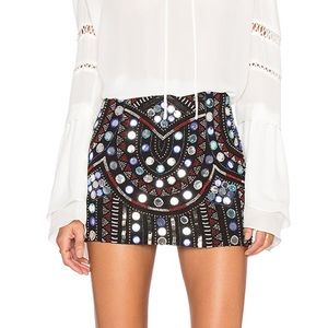 Parker Corsica Embellished Mini Skirt